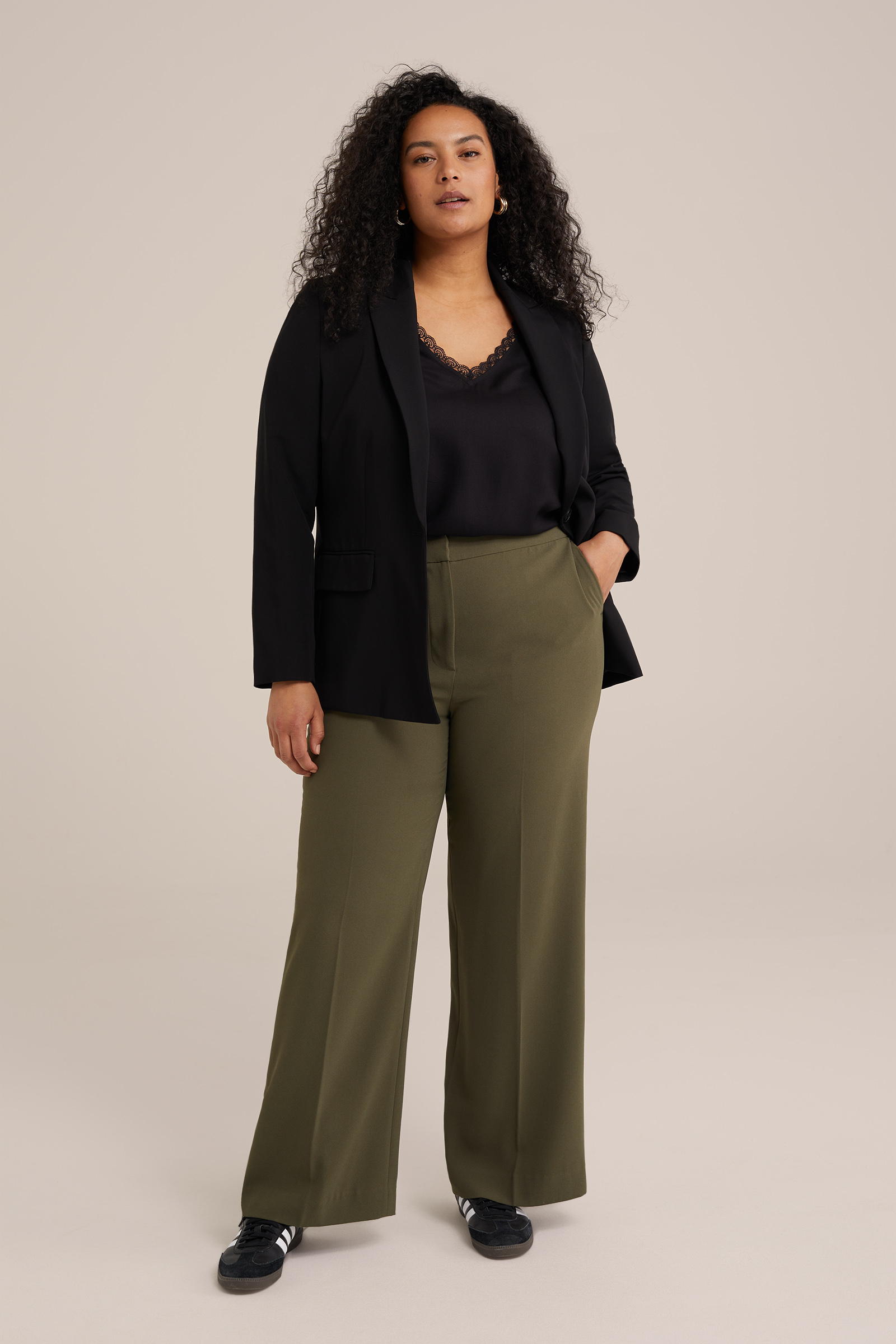 Dames singlet met kant - Curve