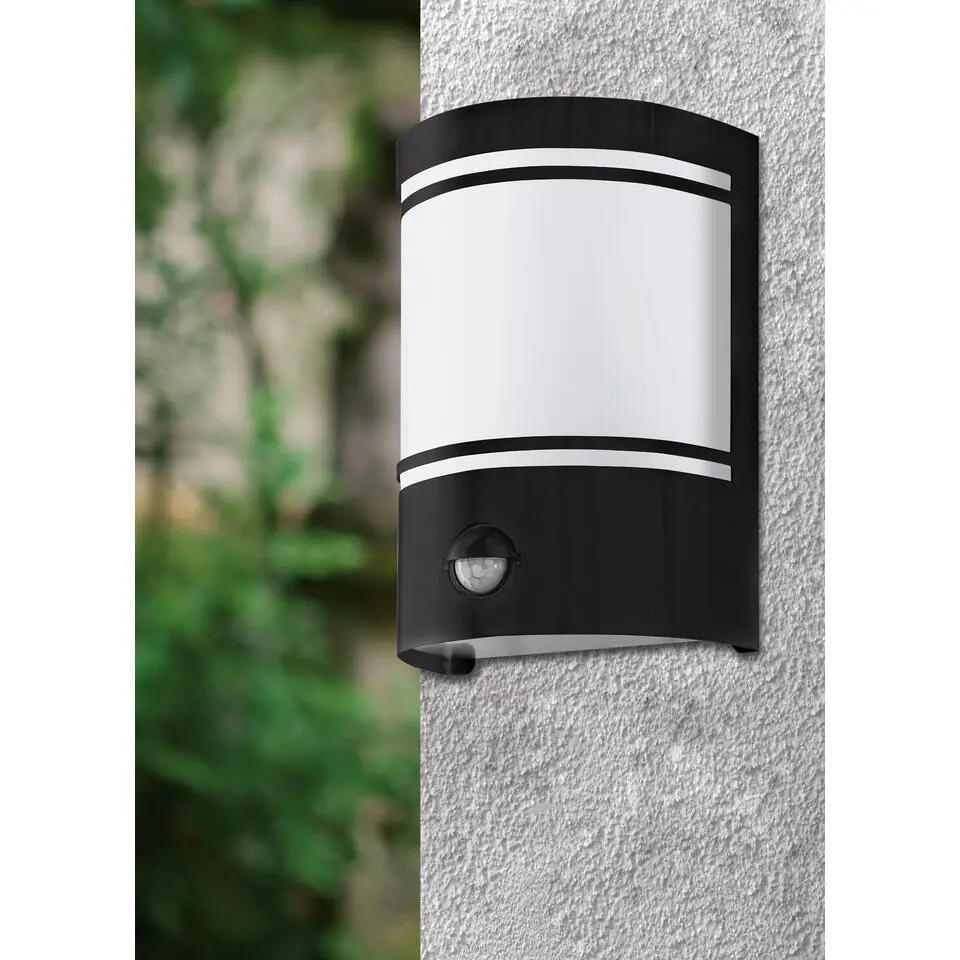 EGLO Cerno 2 Wandlamp - E27 - RVS/Glas - Zwart/Wit