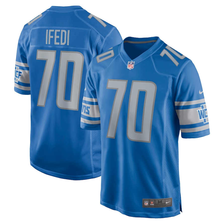 Germain Ifedi Detroit Lions Nike Team Game Jersey - Blue