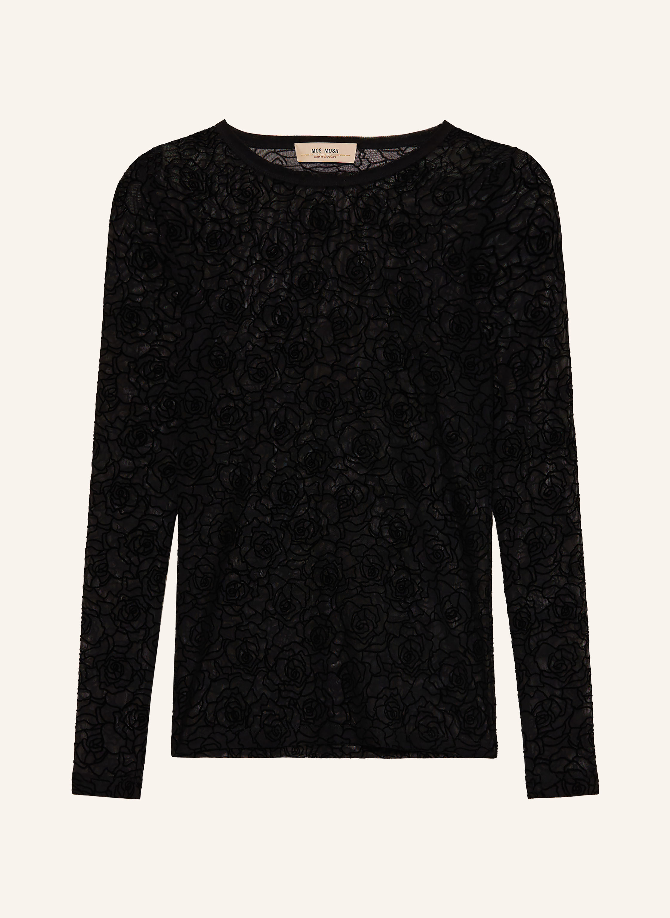 MOS MOSH Longsleeve MMROSE aus Mesh