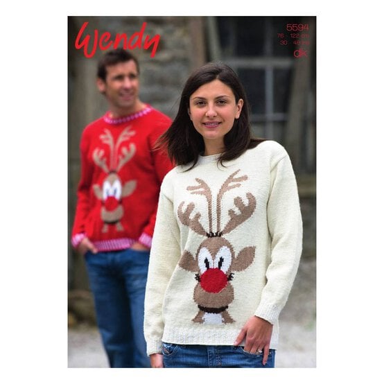 Wendy Merino DK Reindeer Jumpers Digital Pattern 5594