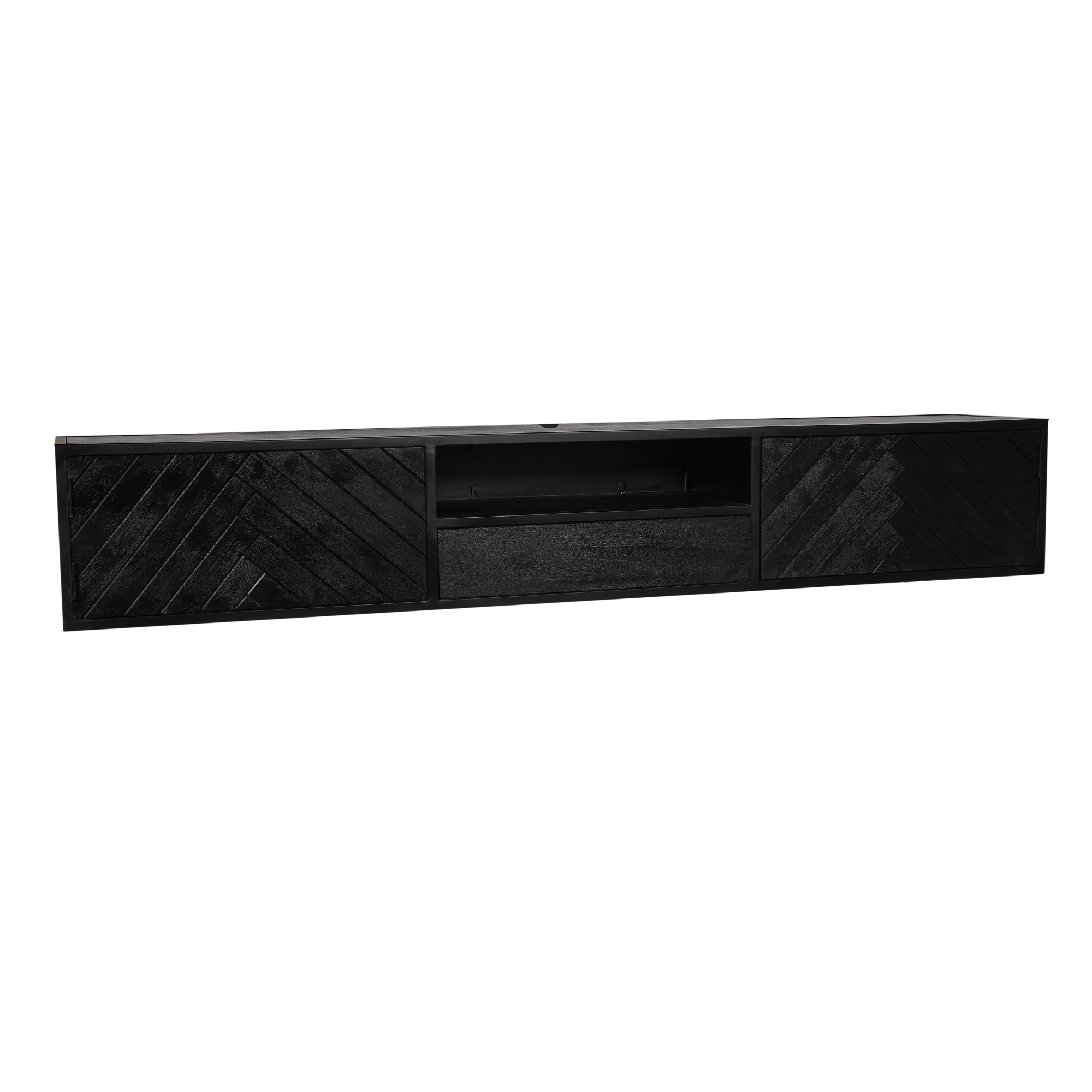Starfurn tv meubel New York - zwart - 35x240x33cm