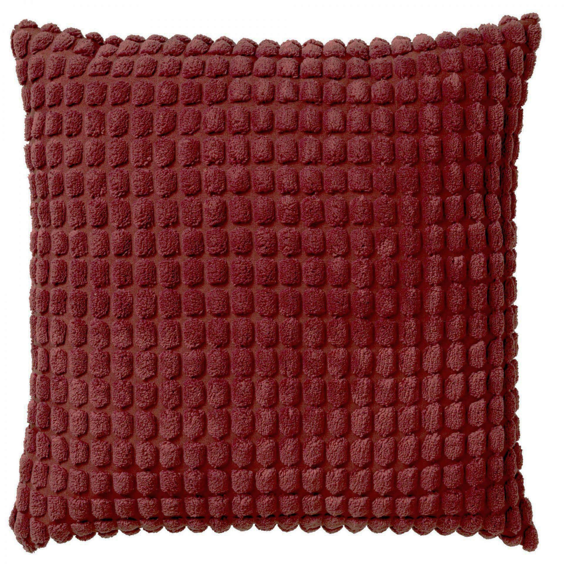 - Housse de coussin rouge en velours-45x45 cm uni