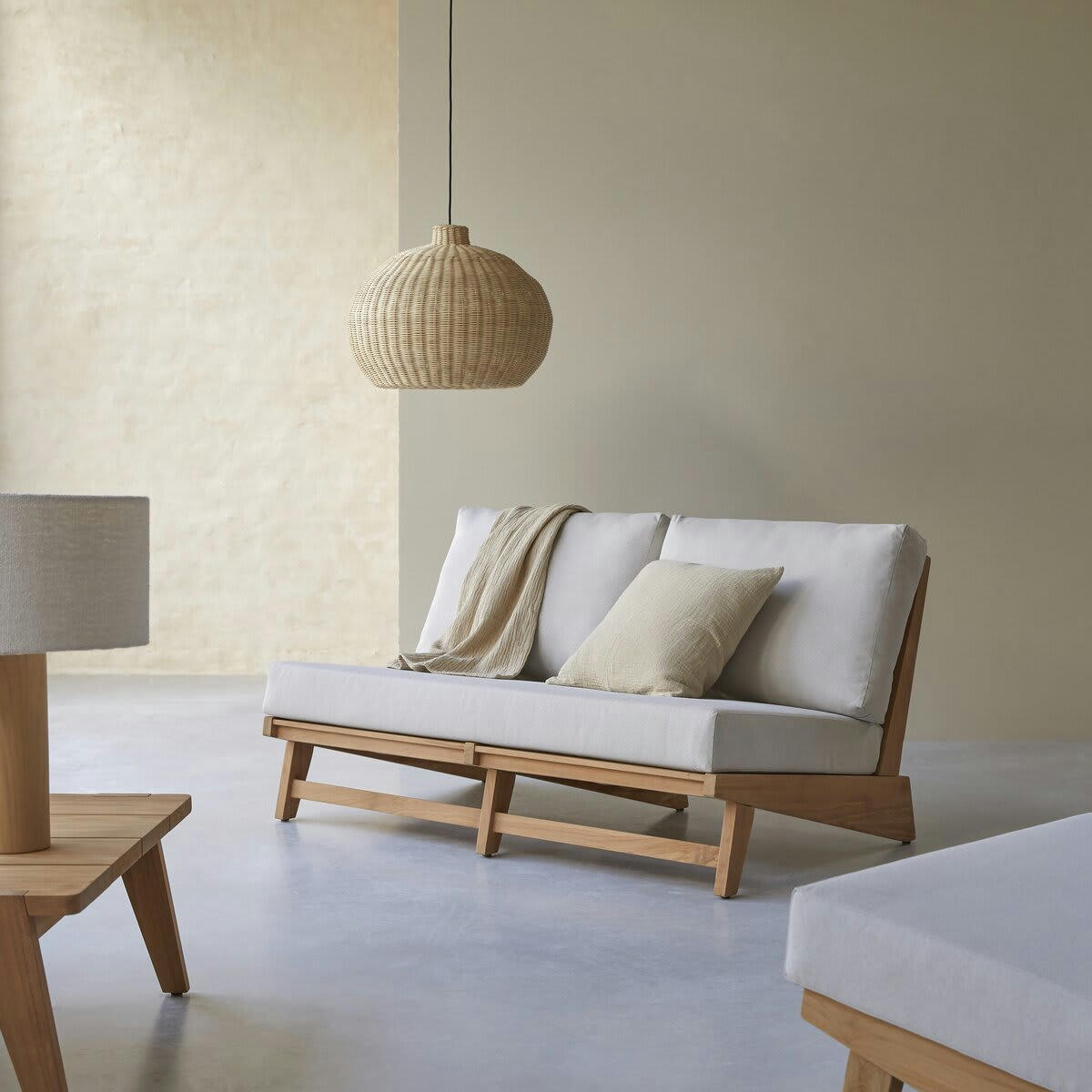 OLIA - Banquette 2 places en teck