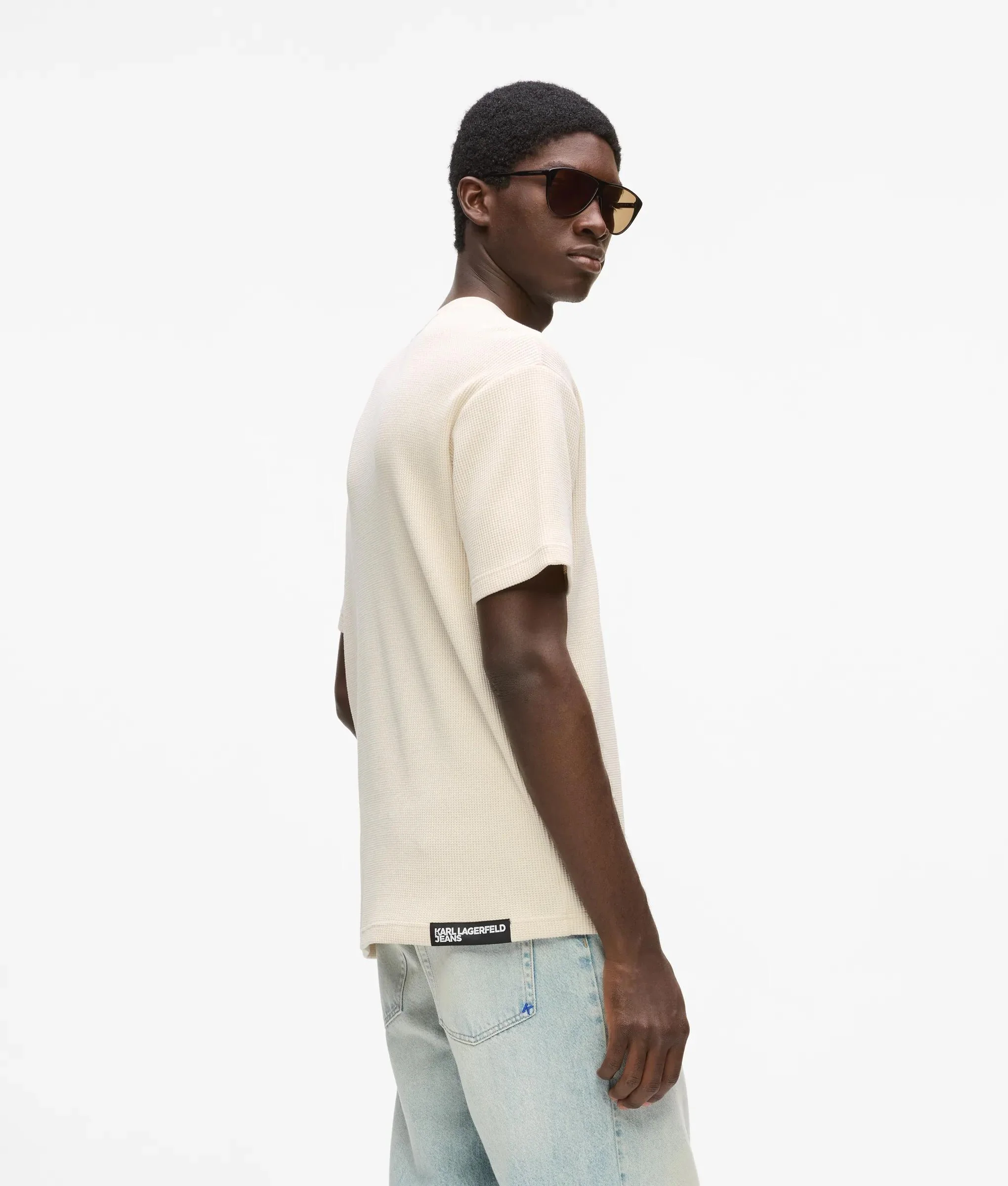 T-shirt à texture gaufrée