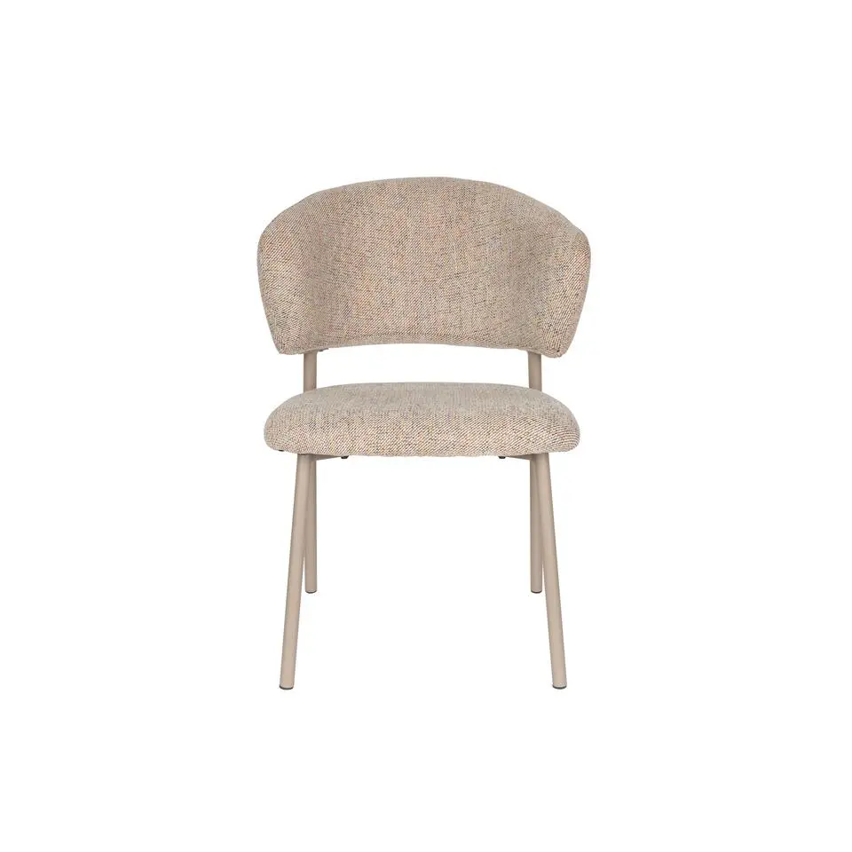 Housecraft Jasmine Eetkamerstoelen Beige Gem&ecirc;leerd - Set van 2