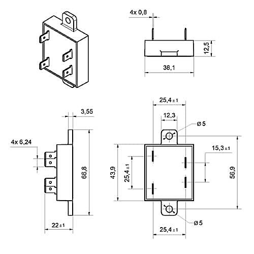Crouzet Relais à semi-conducteurs 84132210N 8 A, montage panneau, 32 V DC