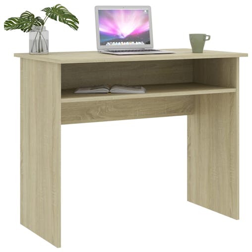 NNEVL Desk Sonoma Oak 90x50x74 cm Chipboard