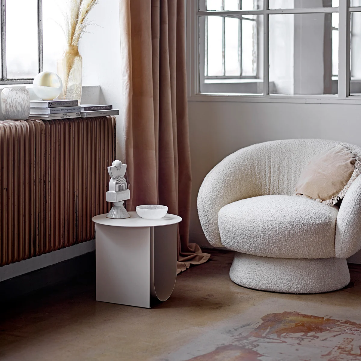 Bloomingville - Ted Lounge Chair, weiß