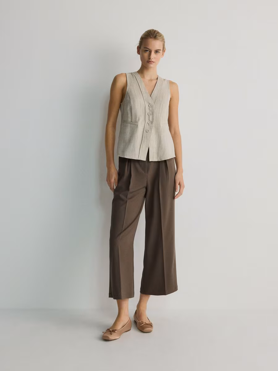 Linen Blend Vest