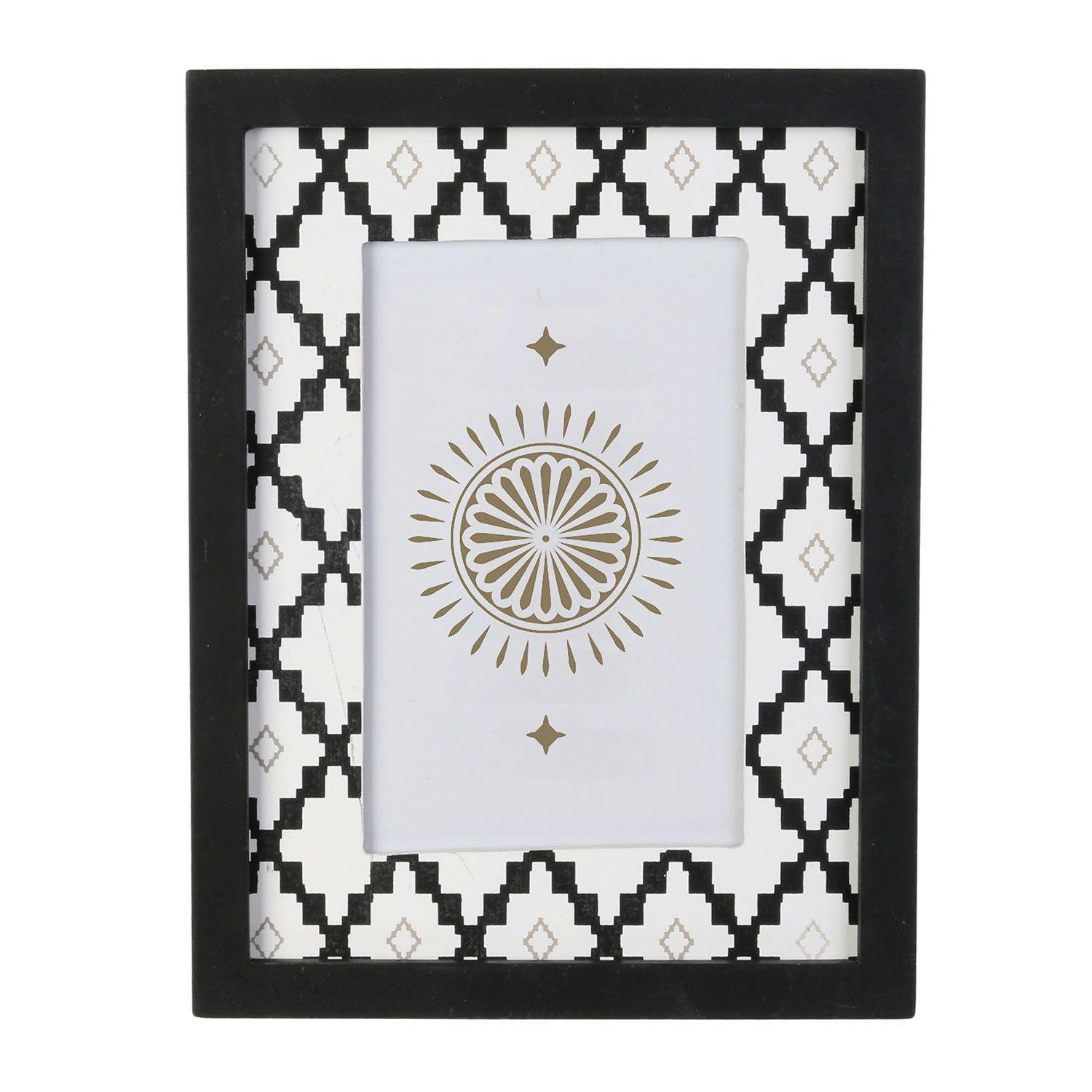 MIRAGE - Cadre photo ethnique l. 10 x l. 15 cm noir