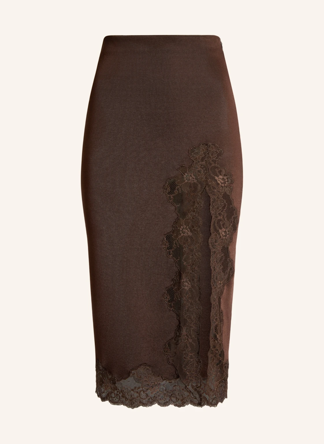 BALMAIN Halblanger Rock mit Spitze