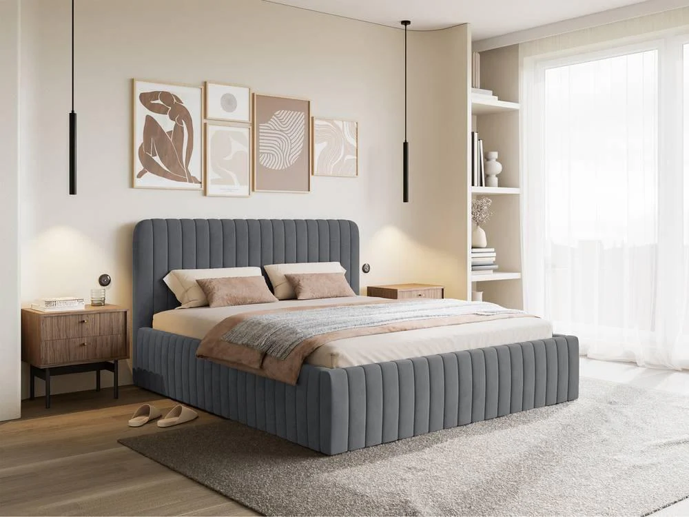 Bedframe Destro velvet met opbergruimte 160 x 200