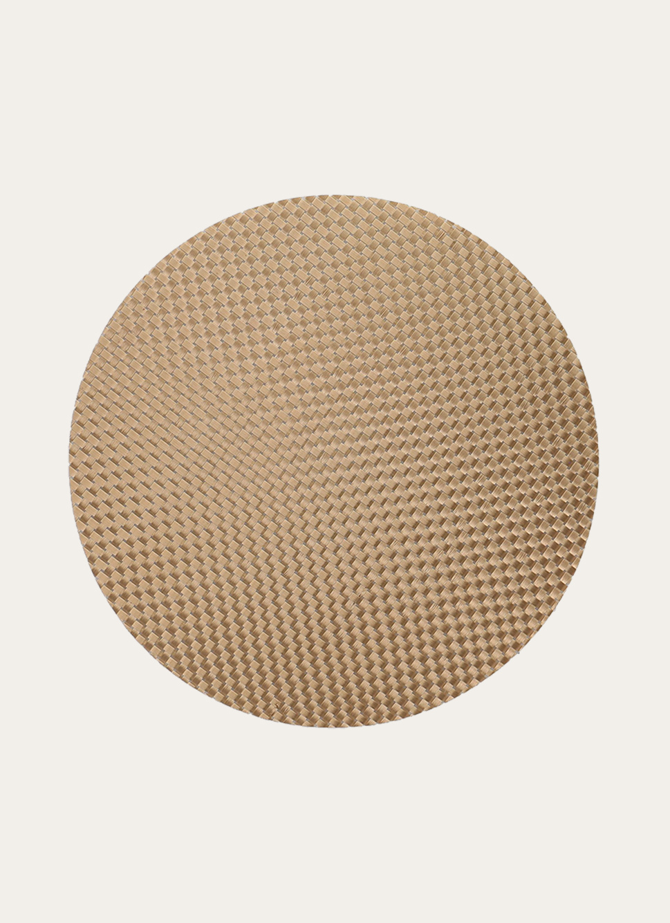 SET DE TABLE ROND TISSÉ DORE