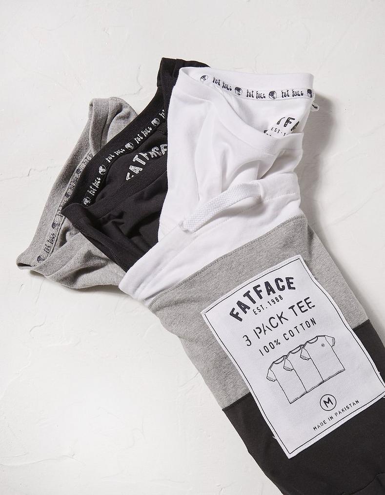 3 Pack Cotton T-Shirts