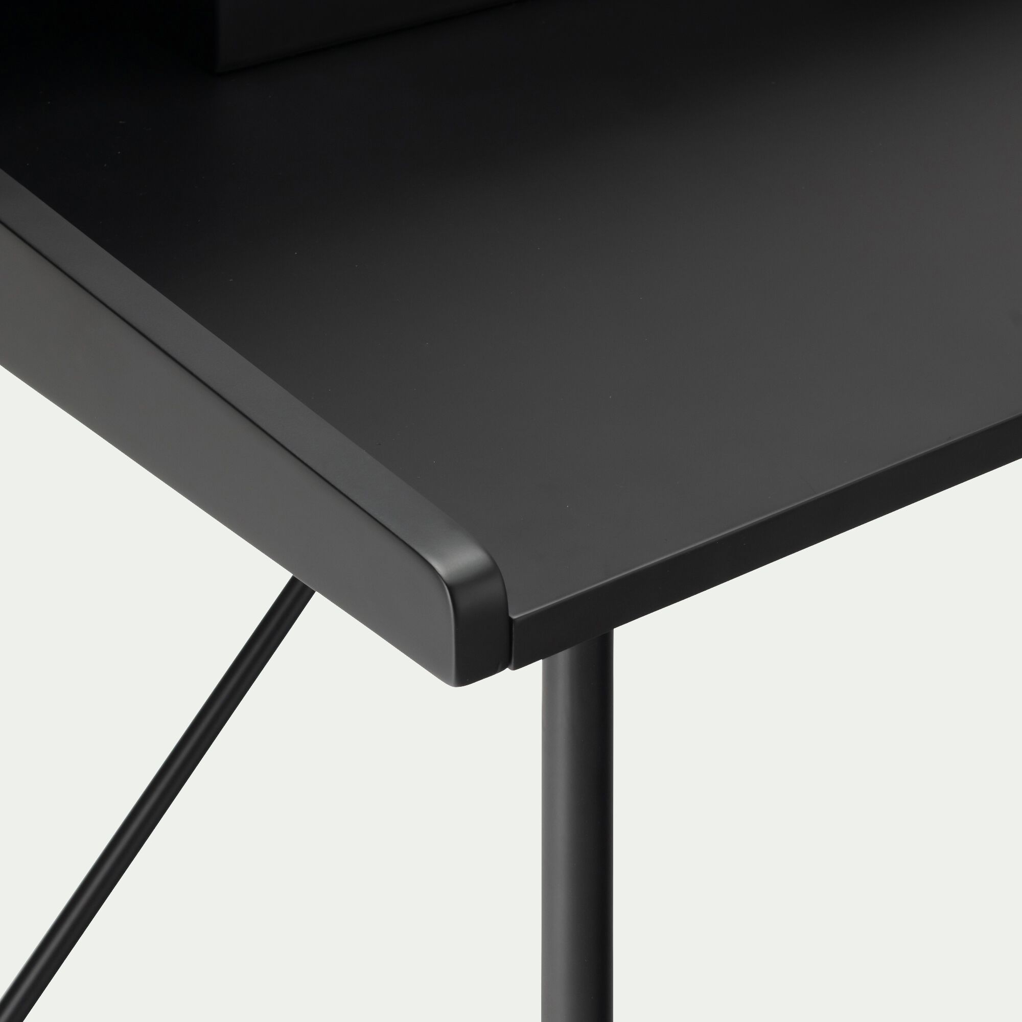 LIRA - Bureau en bois L120cm - noir
