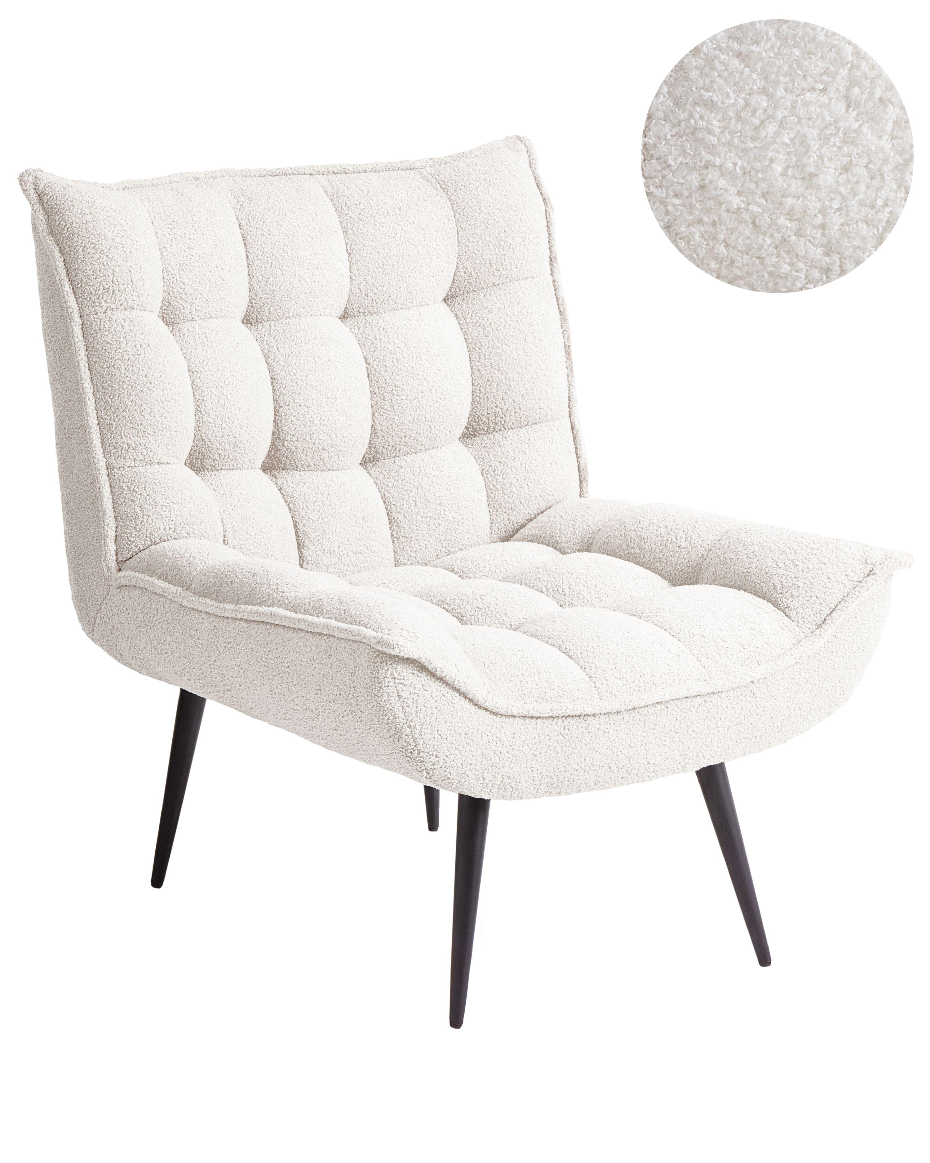 Armchair ALVESTA Boucle White