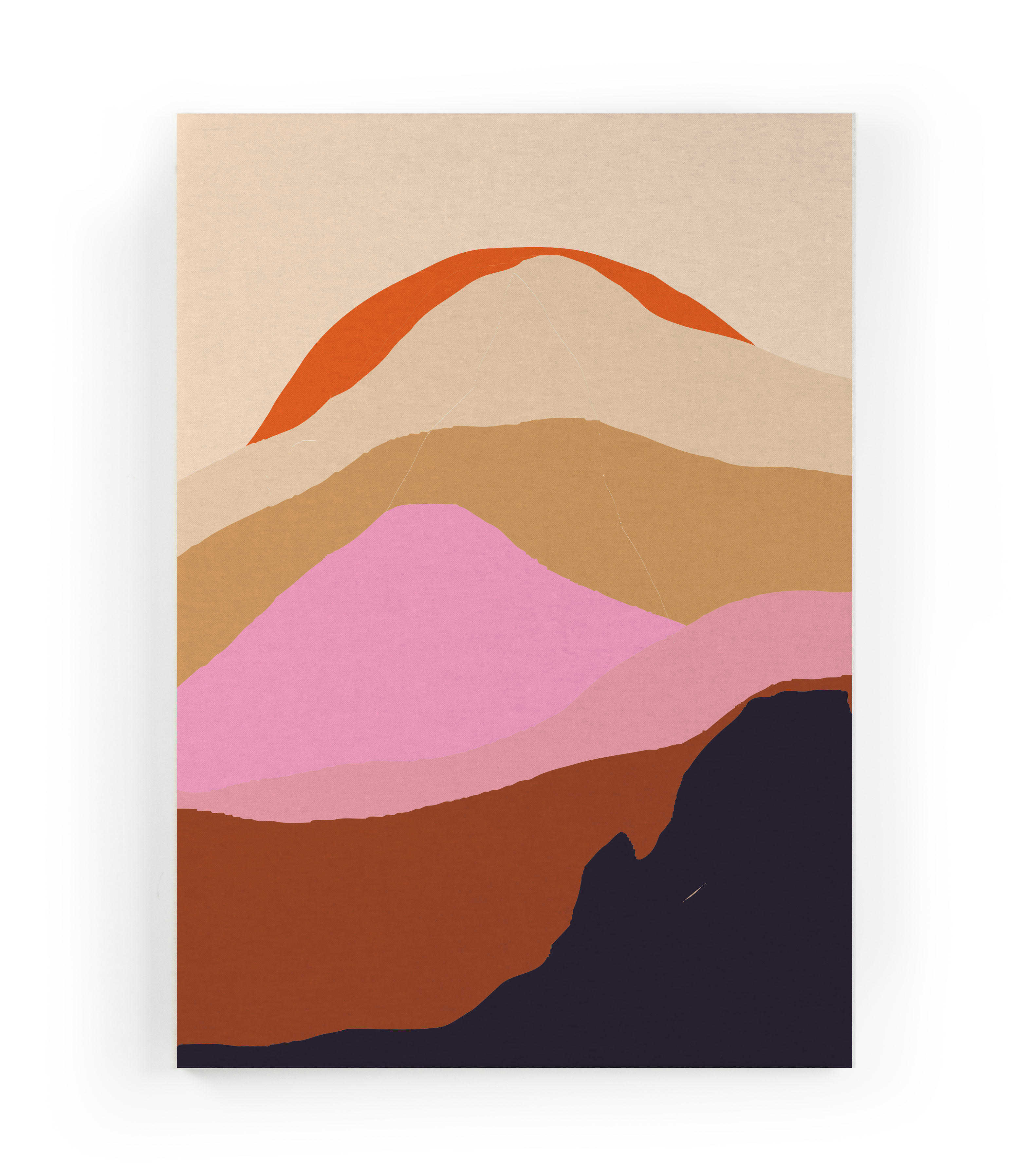 SUNSET IN THE MOUNTAINS - Peinture sur toile 60x40 imprimé HD Coucher soleil dans les montagnes