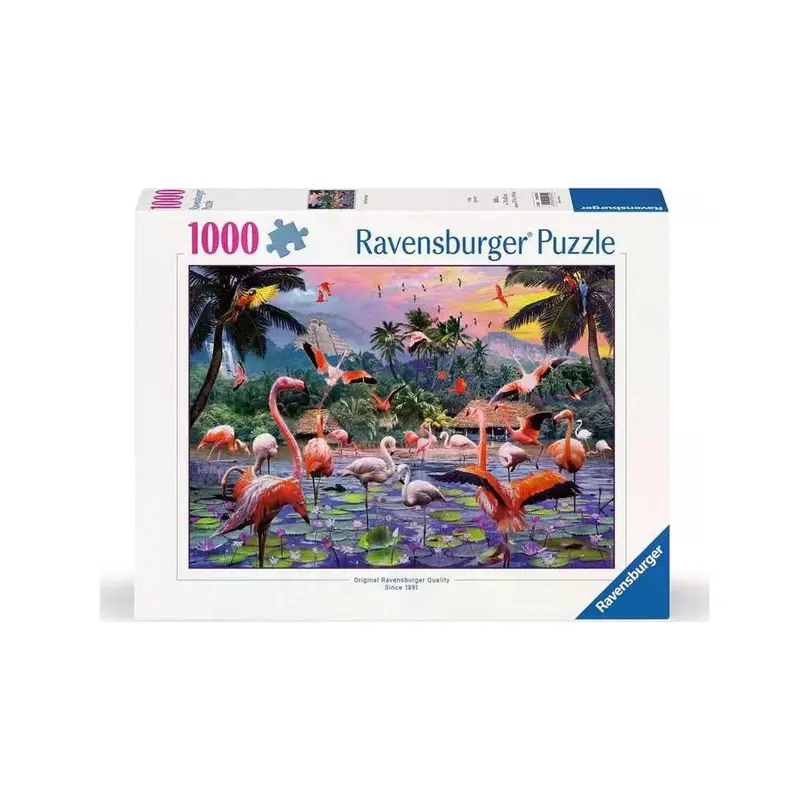 Puzzle Pinke Flamingos