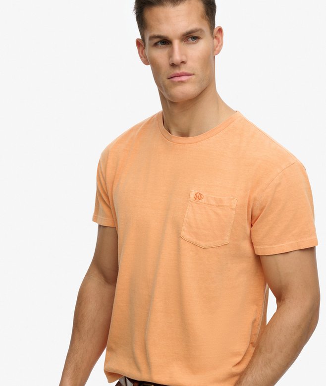Classic Cotton Linen Pocket T-Shirt
