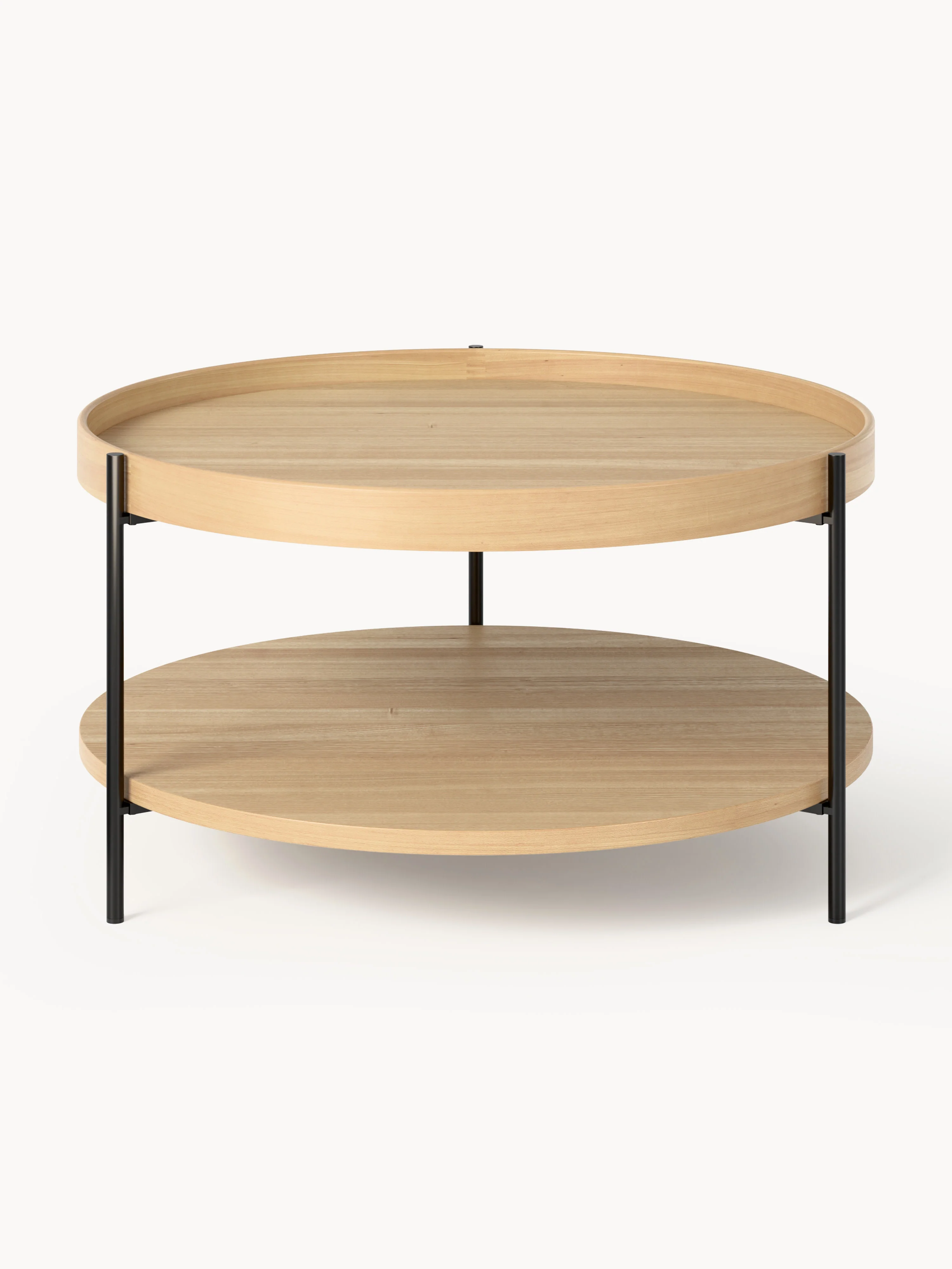 Runder Holz-Couchtisch Renee