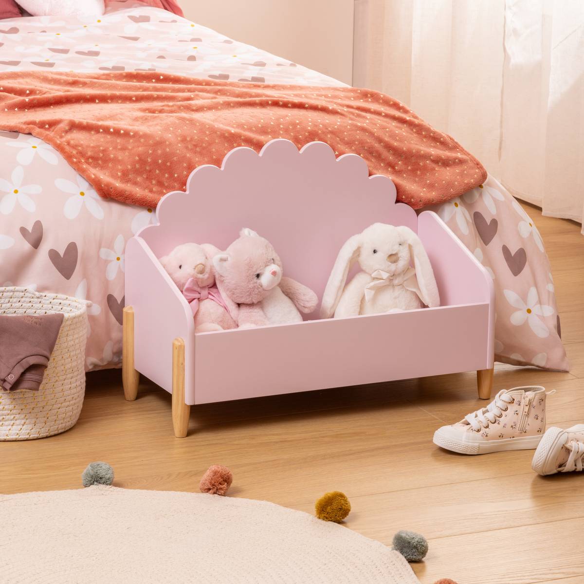 Children's Flower Chest "Gentleness" Pink, 61x44.2 cm