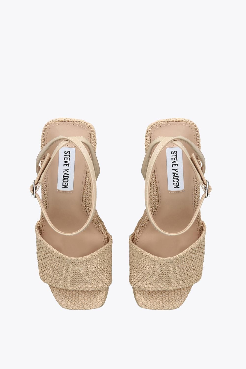 STEVE MADDEN Outright Beige' Fabric Sandals