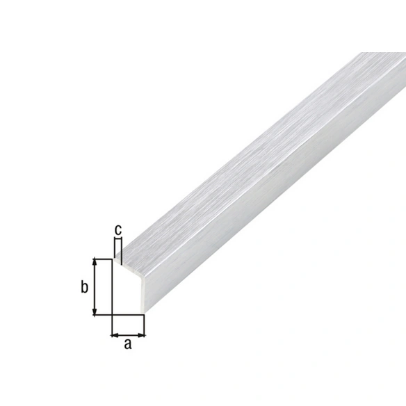 Winkelprofil Alu silber 1000 x 20 x 20 x 1 mm