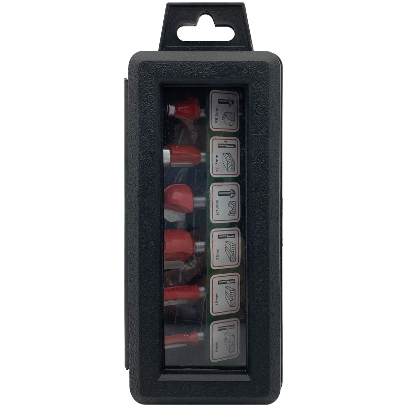 Set de fraises pour défonceuse Ø 8 mm 6 pièces TIVOLY