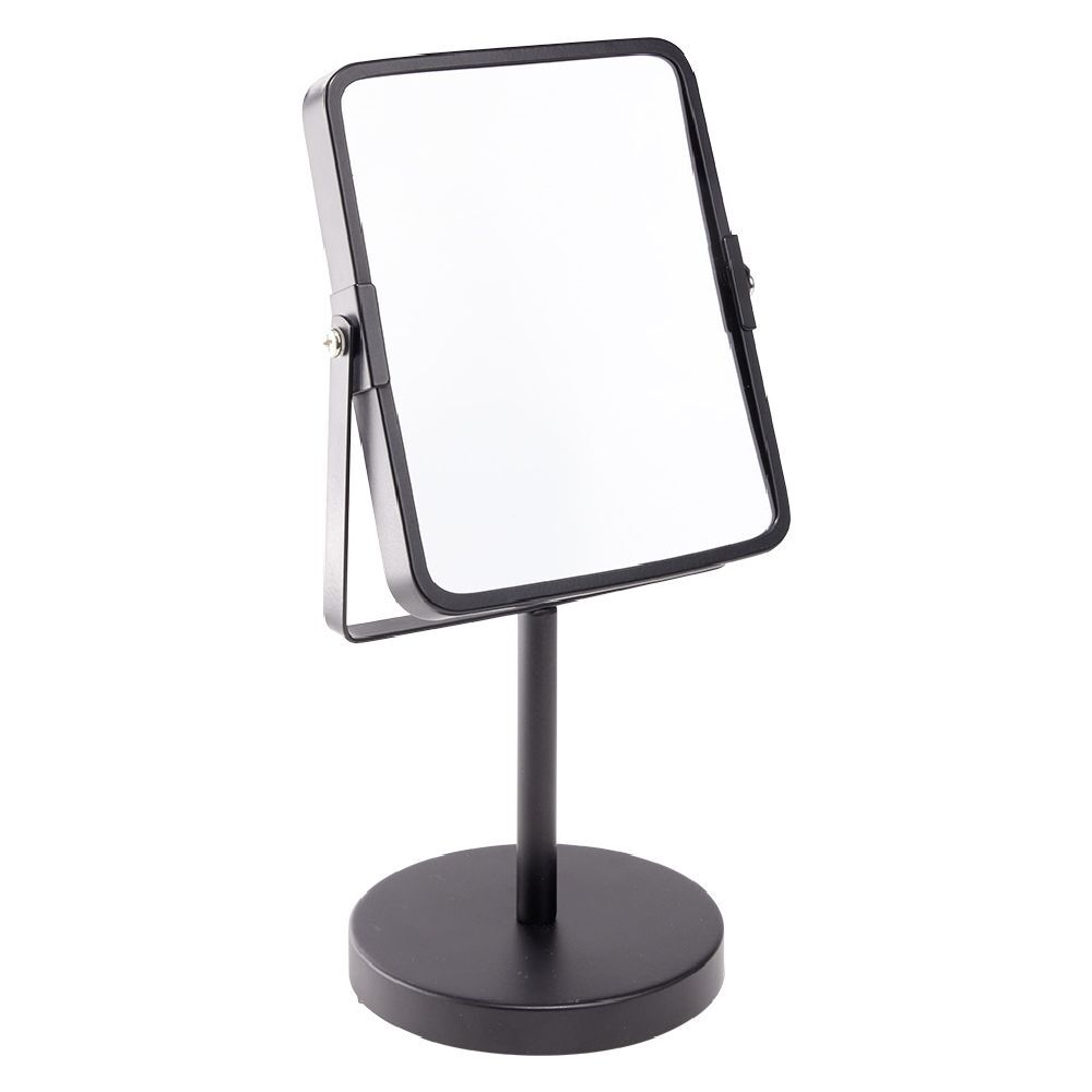 Miroir rectangulaire métal noir à poser H29cm