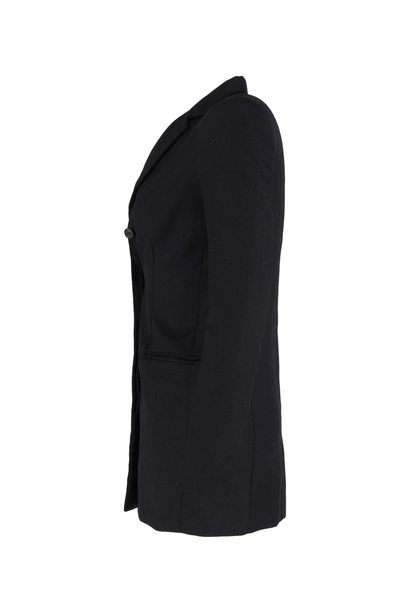 Acne Studios Preloved Center Twill Long Jacket in Black Cotton