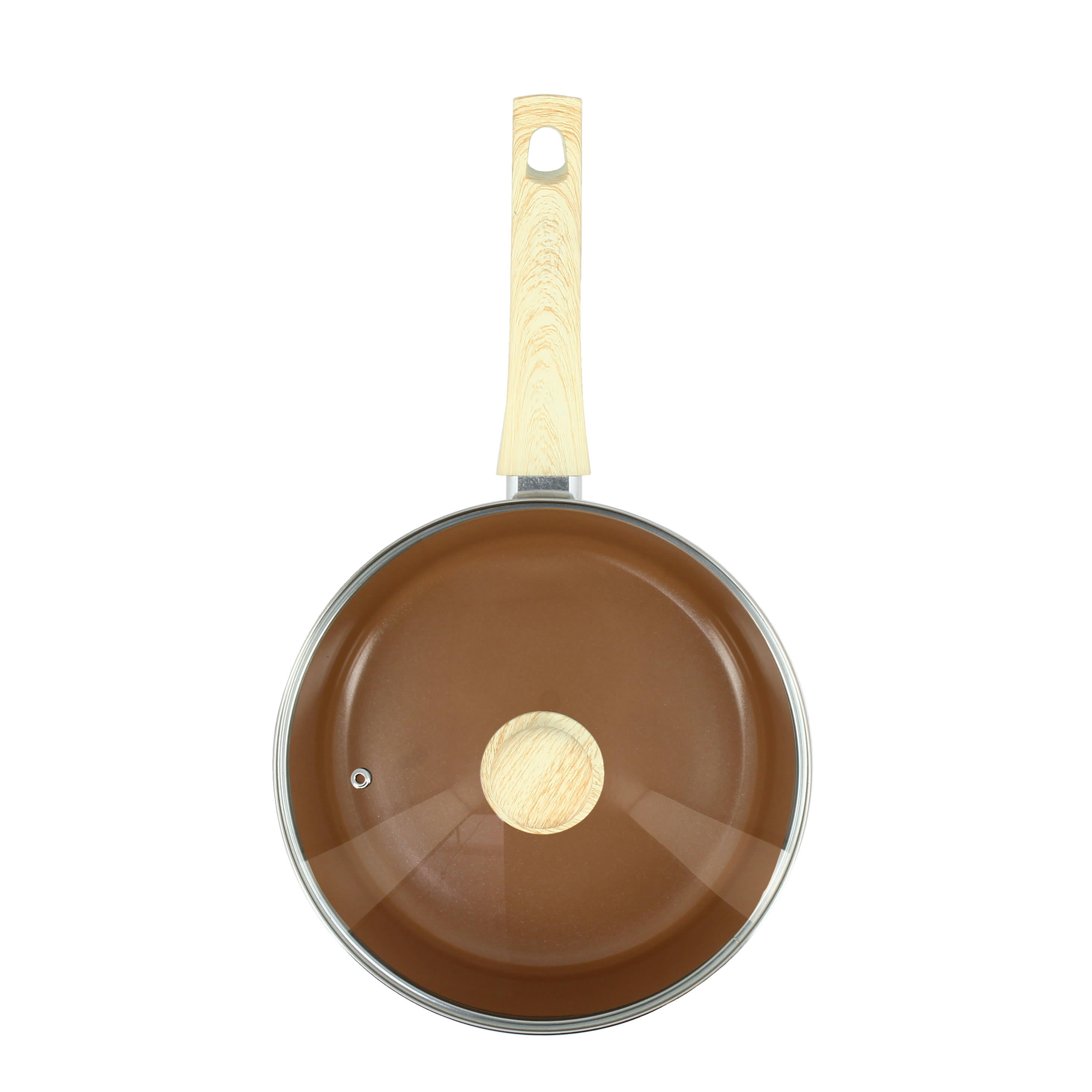 COLORAMA - Sauteuse en aluminium Ø24cm noisette - compatible induction