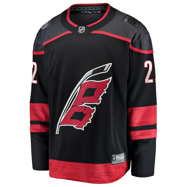 Logan Stankoven Carolina Hurricanes  Home Breakaway Jersey - Black