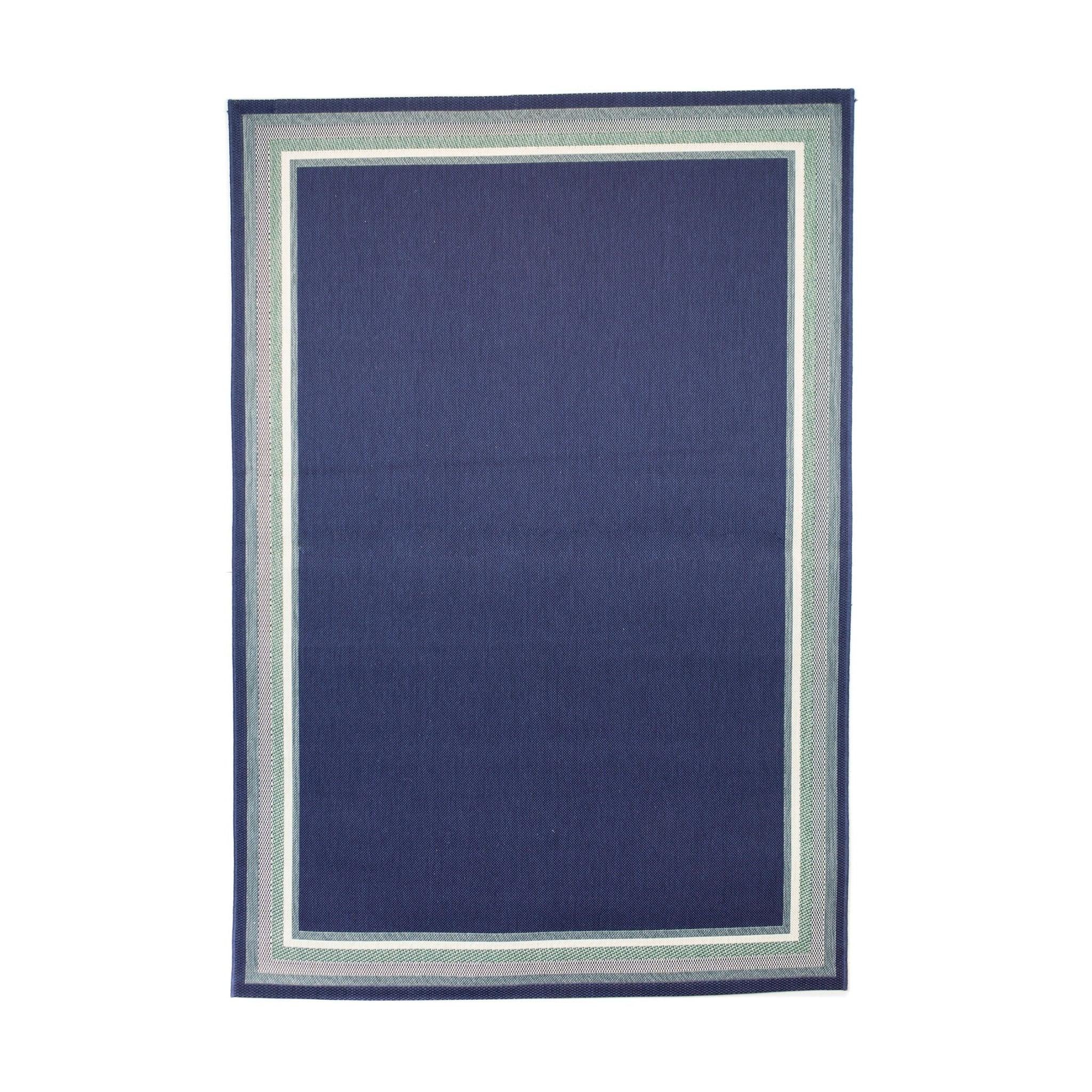 AFK Living vloerkleed Marin - voor binnen en buiten - blauw - 80 x 150 cm