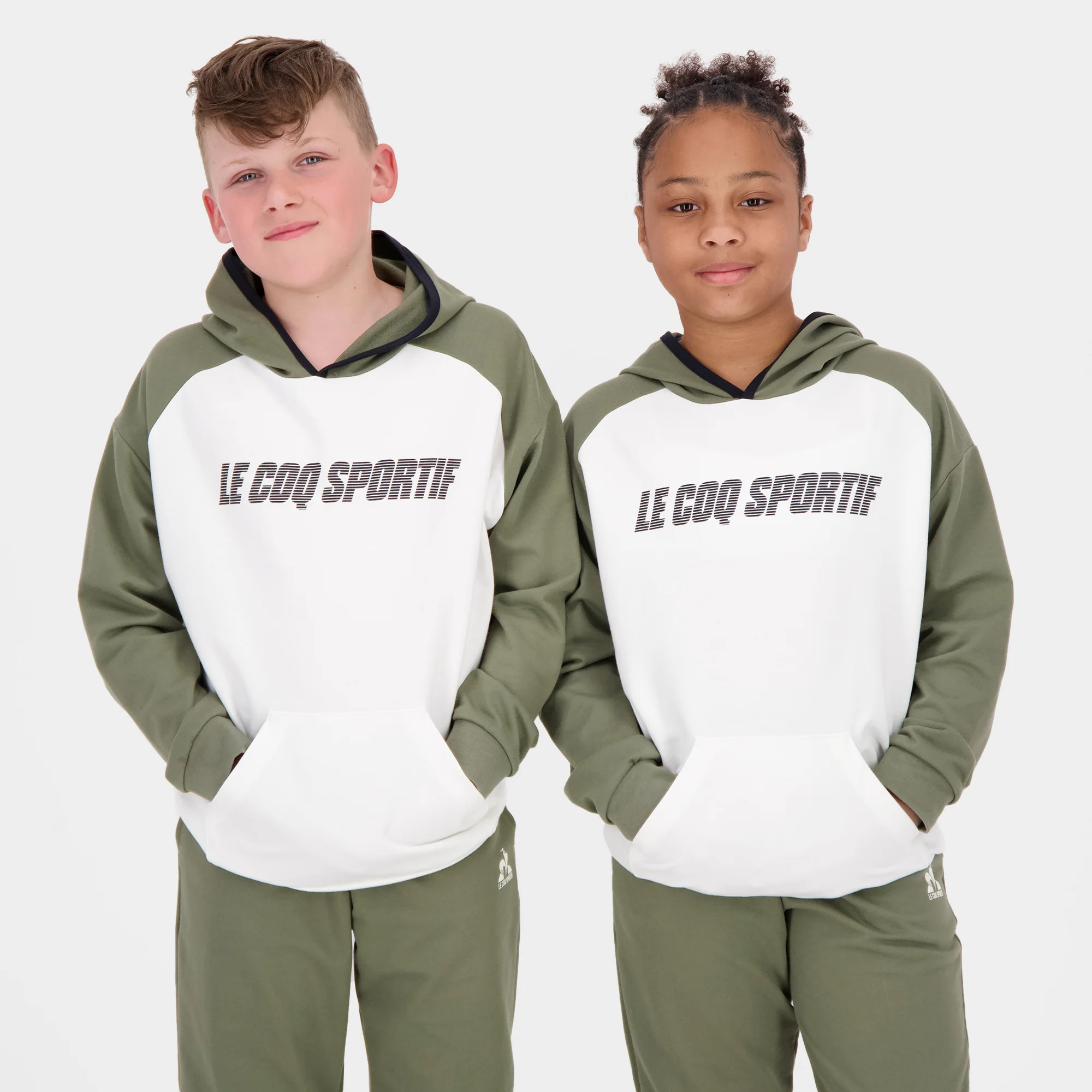 Sweat zippé à capuche Enfant Essentiels en mini-molleton
