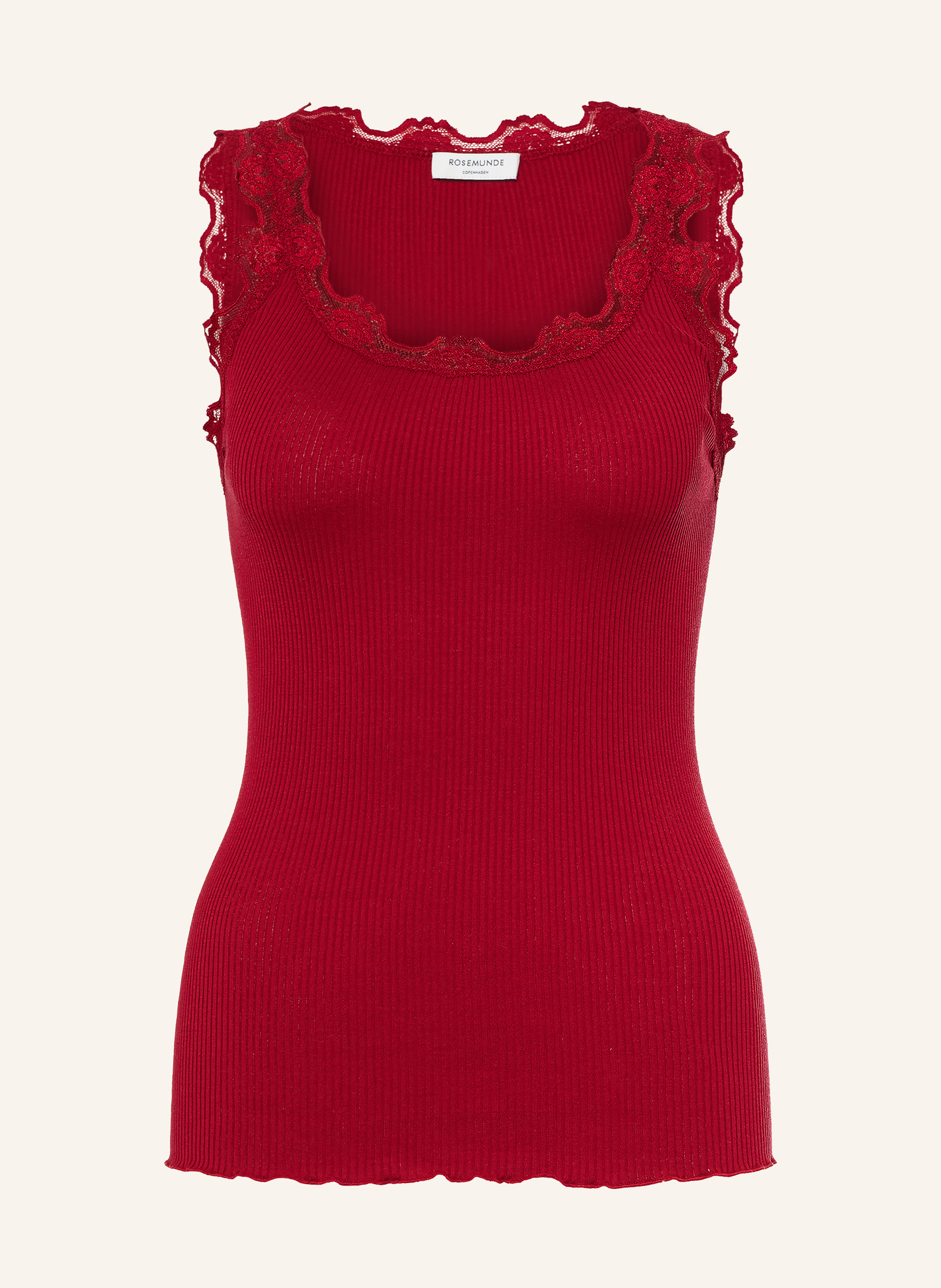 rosemunde Seidentop BABETTE mit Spitze