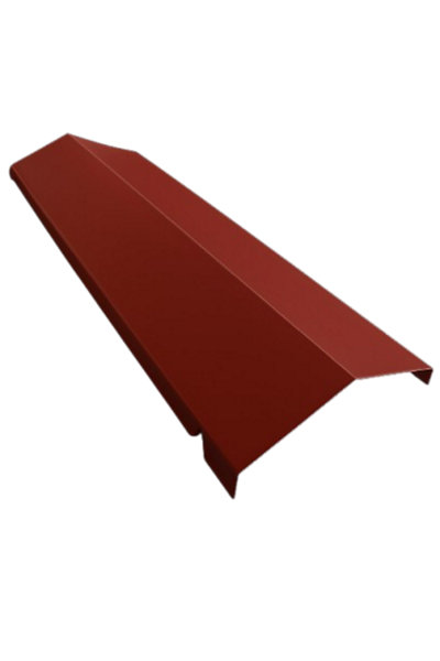 Faitière bipente acier rouge Ondométal - 1 m - Sedpa France