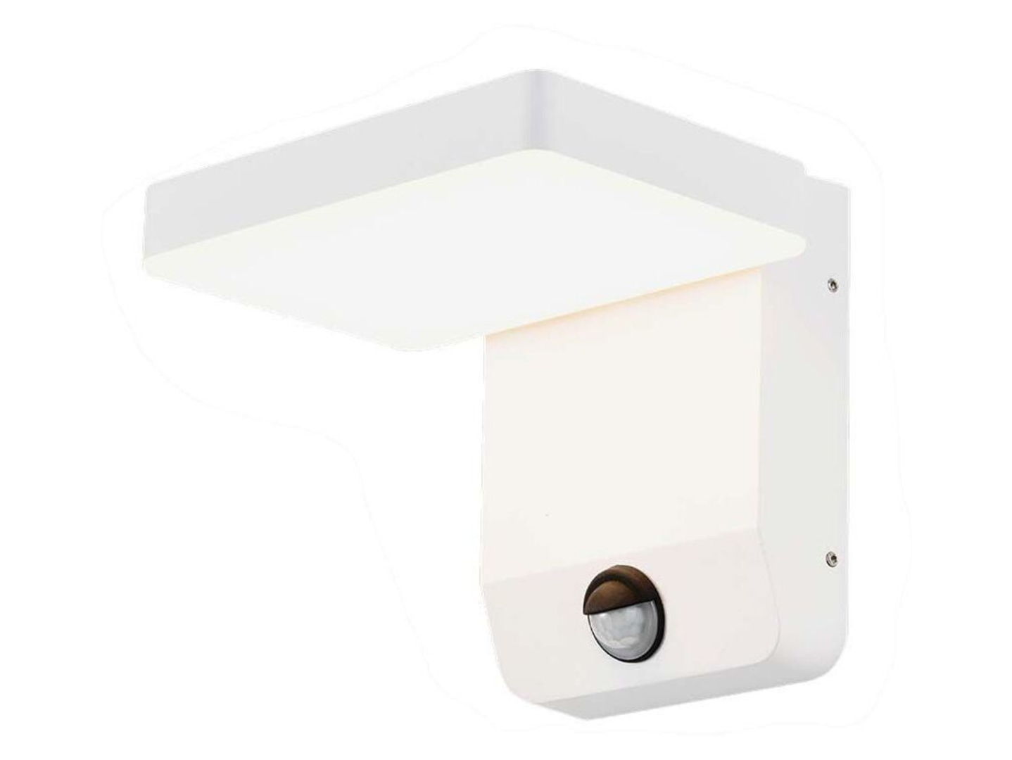 Kinkiet zewnętrzny VT-11020S LED 17,8 cm 4000K z czujnikiem ruchu biały