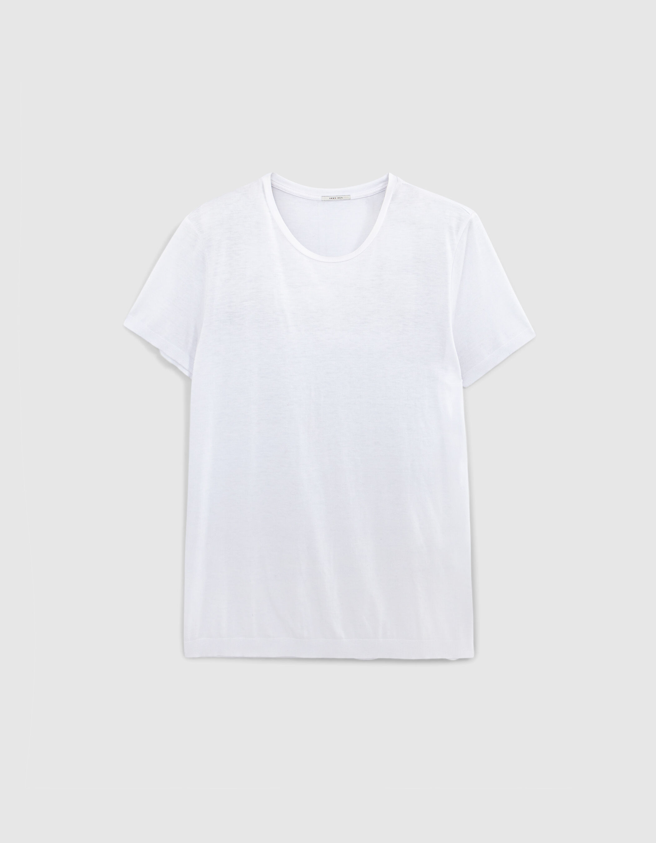 T-shirt blanc coton modal Homme