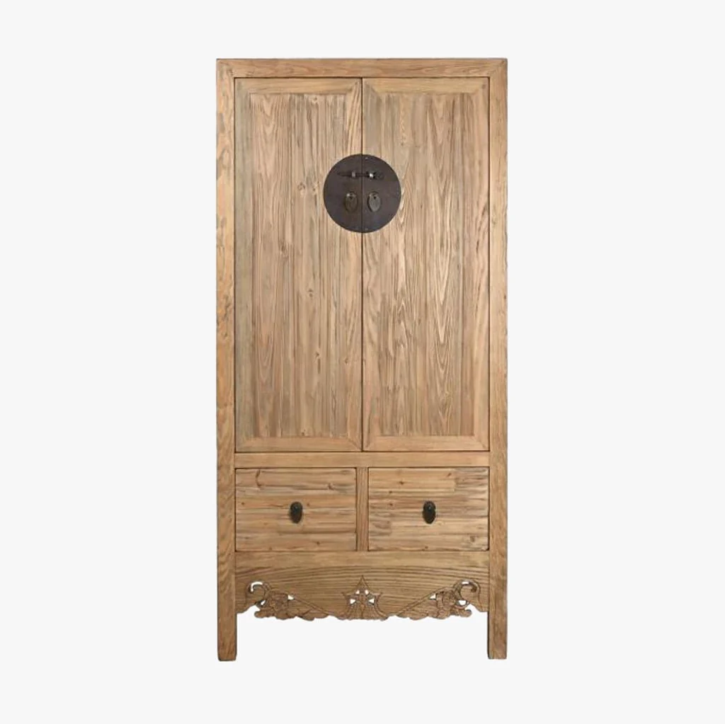 Armário Madeira com Fechadura Circular Oriental 180 cm OSAKA