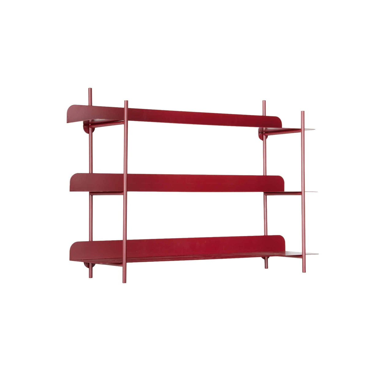 Present Time wanddecoratie Riqueza Tres - rood - 60x16x42cm