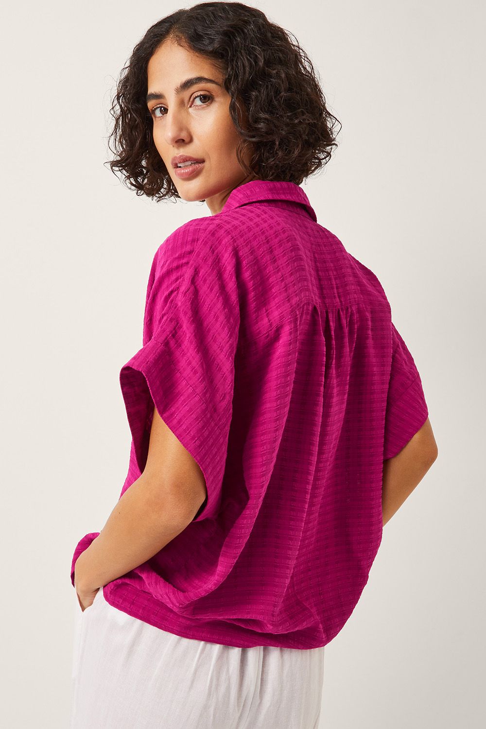 Monsoon Paige Slouchy Shirt Pink