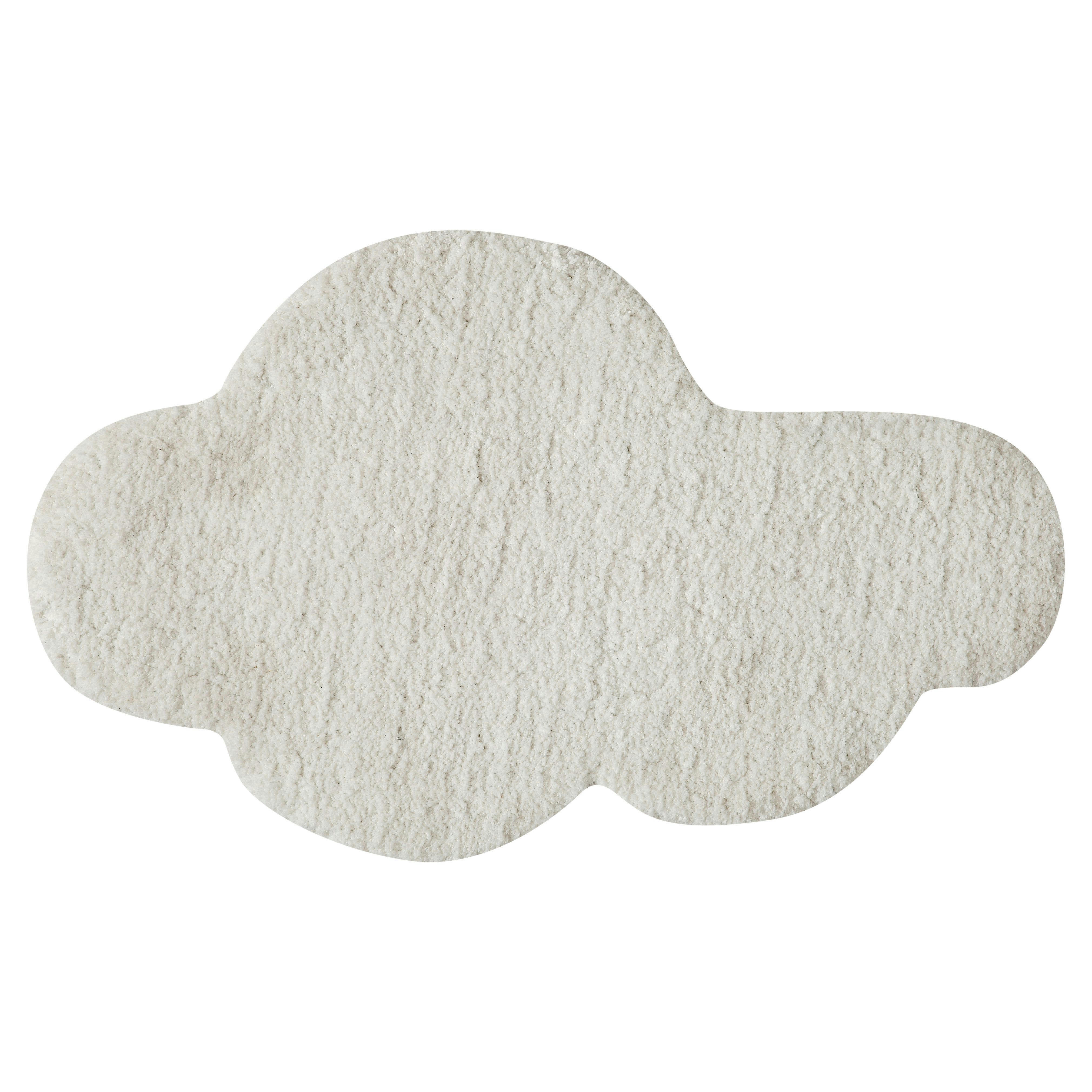 - Tapis enfant nuage tufté écru 60x100