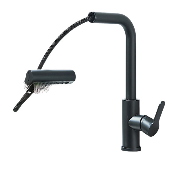 Mitigeur Cuisine PivotFlex, Noir Mat, 4 Jets, Pivotant 360