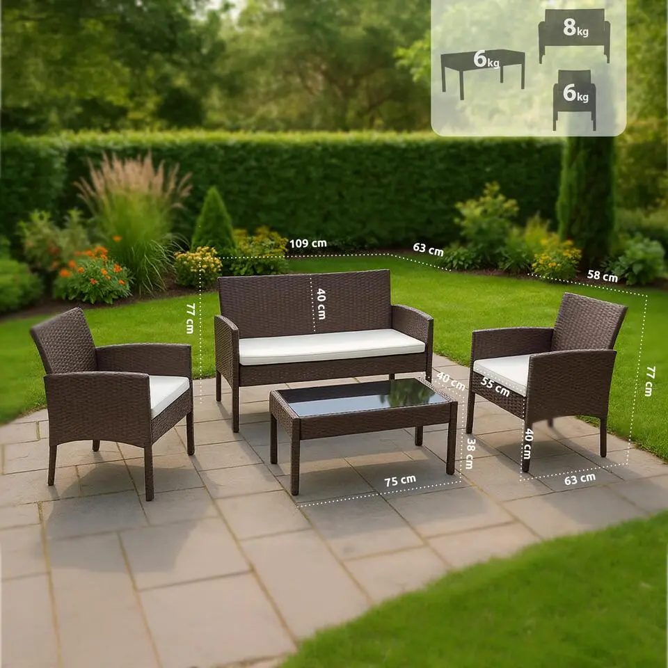 CLP zitgroep Ramunda bruin Frame - Metaal - bruin