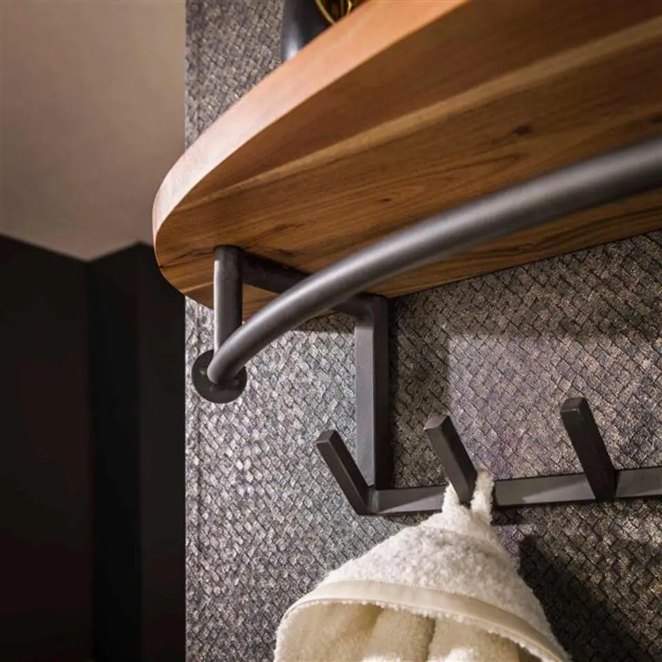 Hoyz Collection - Kapstok Round 8 Haken Hoedenplank - Acaciahout