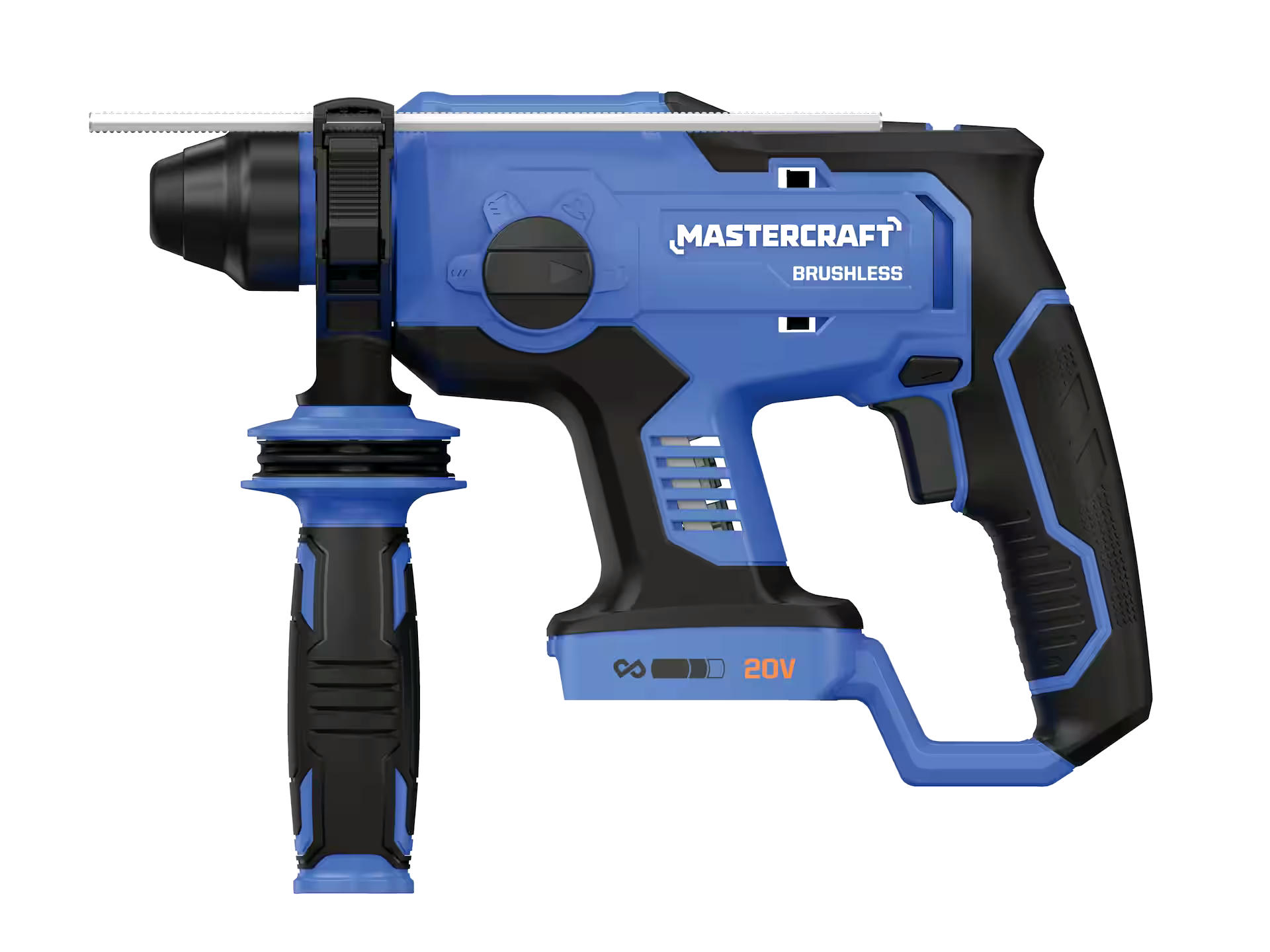Mastercraft 7/8-in Brushless Rotary Hammer, SDS-Plus Chuck, 4 Functions
