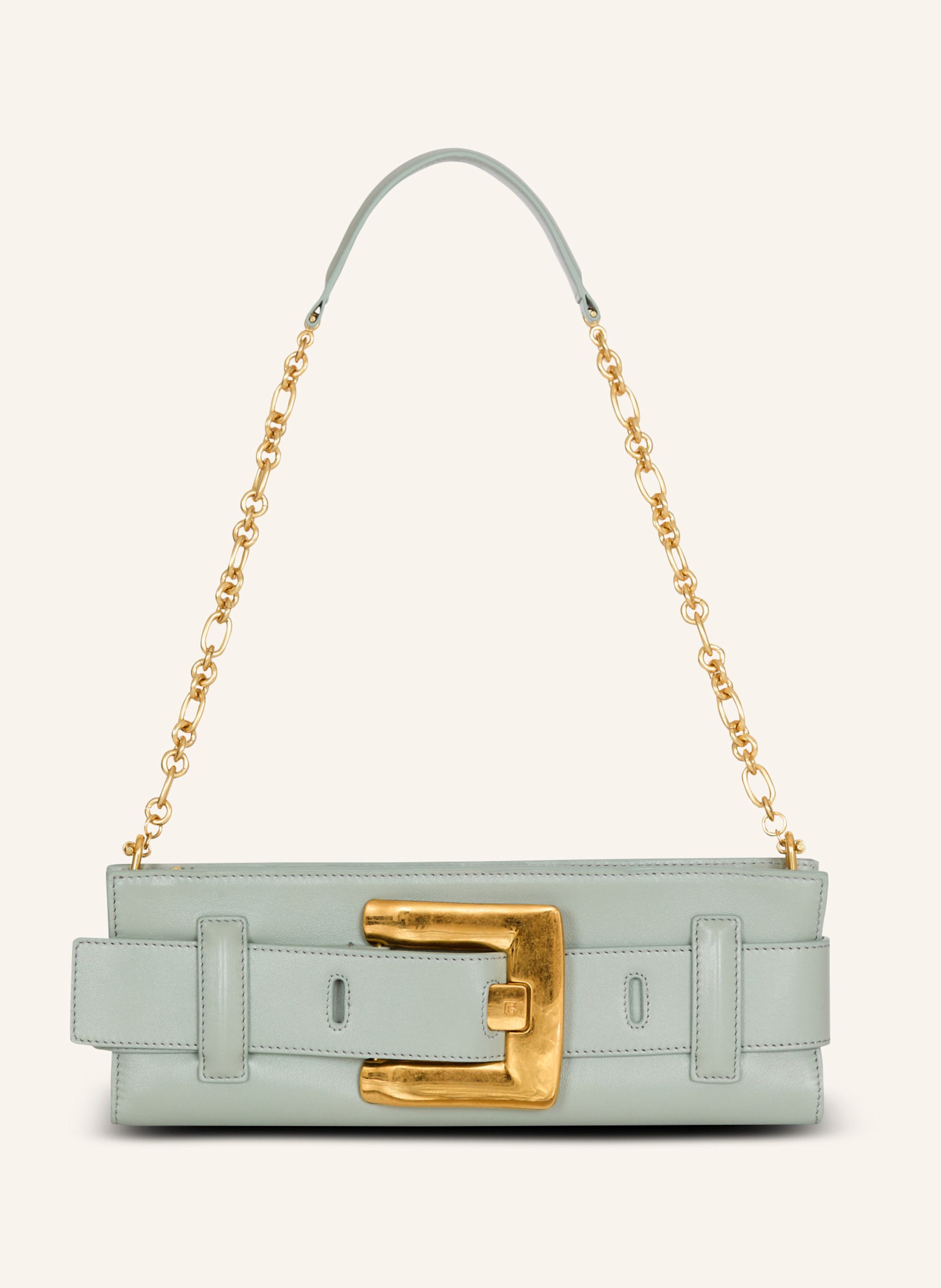 BALMAIN Anthem Clutch aus Kalbsleder