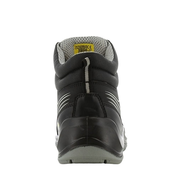 Baskets de sécurité sportives mi-montante sans metal Safety Jogger S3 SRC ESD Noir / Blanc 38
