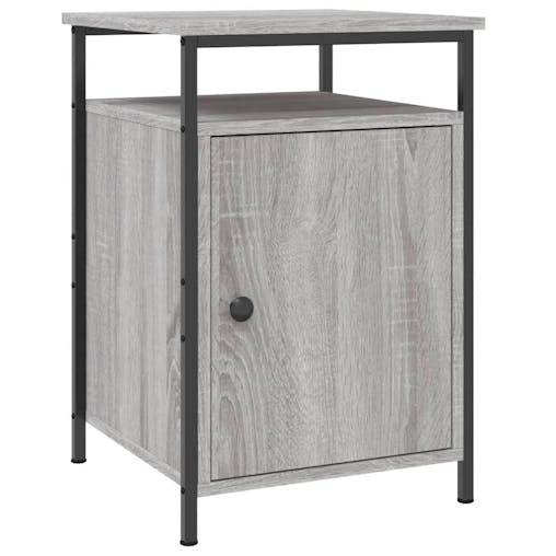 NNEVL Bedside Cabinets 2 pcs Grey Sonoma 40x42x60 cm Engineered Wood